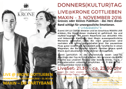 maxin - live - Gottlieber Hotel Krone