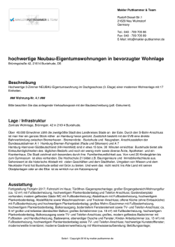 hochwertige Neubau-Eigentumswohnungen in bevorzugter Wohnlage