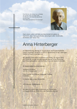 Parte Hinterberger Anna