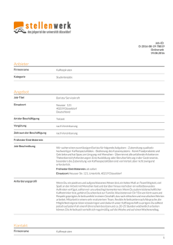 PDF - Stellenwerk Düsseldorf