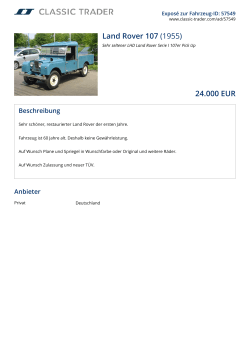 Land Rover 107 (1955) 24.000 EUR