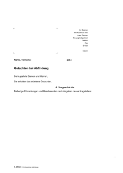 Gutachten Abfindung