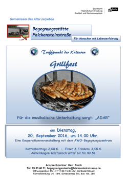 Grillfest - Begegnungsst&auml;tte Falckensteinstra&szlig;e