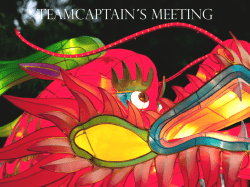 Präsentation vom Team-Captain-Meeting 2016 - The Ritz