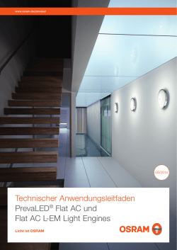 Technischer Anwendungsleitfaden PrevaLED&reg; Flat AC und Flat AC