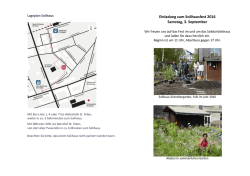Einladung mit Lageplan - Solidarit&auml;tshaus St.Gallen