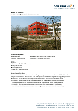 Neubau Pharmagebäude mit Administrationstrakt