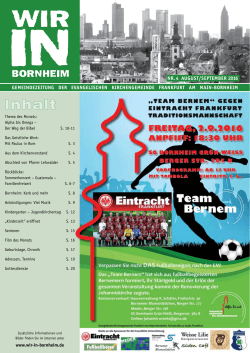 August/September 2016 - Ev. Kirchengemeinde Frankfurt/Main