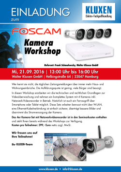 Foscam Kamera Workshop
