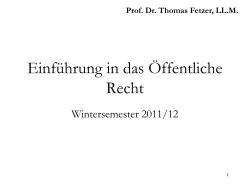 Prof. Dr. Thomas Fetzer, LL.M.