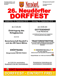 26. Dorffest 2016
