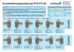 Kurzbedienungsanleitung FPS-F5/A5
