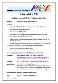 Hier klicken - TC Spreitenbach
