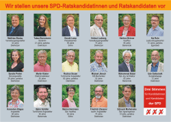 Wir stellen unsere SPD-Ratskandidatinnen und