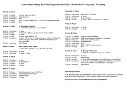 Gottesdienstordnung
