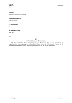 Dokumentvorlage f&uuml;r RISDokumente