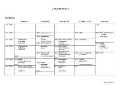 Hallenzeiten Grundschule