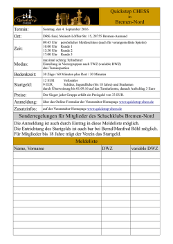 Quickstep CHESS Bremen-Nord - Schachklub Bremen-Nord