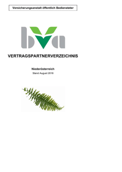vertragspartnerverzeichnis