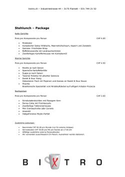 Stehlunch – Package