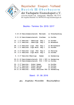 Winter 16/17 - Bezirk III Oberbayern