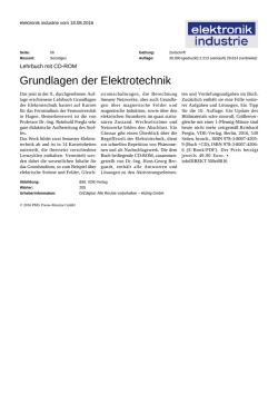 Grundlagen der Elektrotechnik