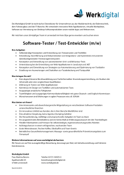 Software-Tester / Test