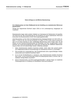 Drucksachen allgemein - Nieders&auml;chsischer Landtag