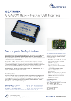 GIGABOX flex-i – FlexRay USB Interface