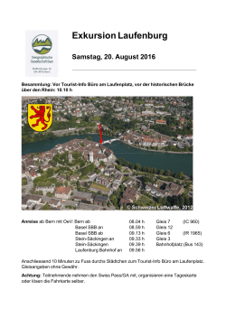 Einladung  - Geographische Gesellschaft Bern