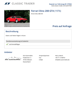 Ferrari Dino 208 GT4 (1976) Preis auf Anfrage