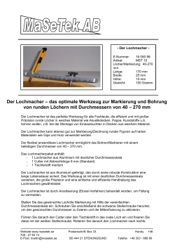 Produktblatt