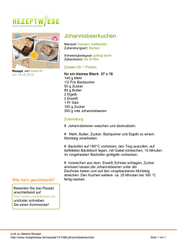 Johannisbeerkuchen