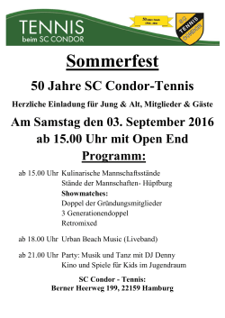 Sommerfest - SC Condor