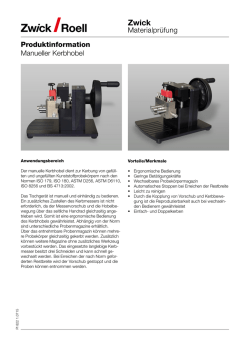 Manueller Kerbhobel / Manual notching plane
