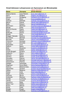 Email-Adressen Lehrpersonen am Gymnasium am Münsterplatz
