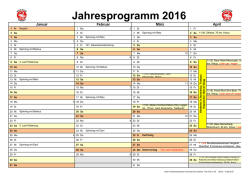 Jahresprogramm 2016