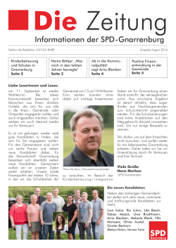 Informationen der SPD-Gnarrenburg - SPD