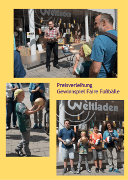 Preisverleihung - Weltladen Kempten