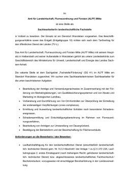 Im Amt f&uuml;r Landwirtschaft, Flurneuordnung und - Sachsen