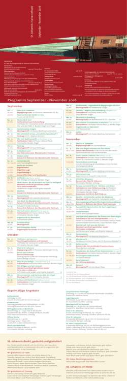 Der neue Brief - St. Johannis