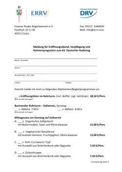 Essener Ruder-Regattaverein eV Fax: 03212 1446030