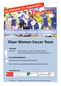 zu Diyar Women Soccer Team, Anstoß am 17. August, 19:30 Uhr in
