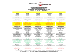 Wochenplan - Hombergerhaus