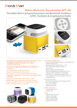 Makro Bluetooth Soundstation NFC-X6 -DE