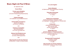 Music Night mit Paul O`Brien
