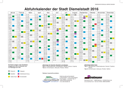 Abfallkalender 2016