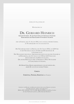 DR. GERHARD HEINRICH