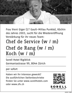 Koch (w / m) - Hoteljob.ch