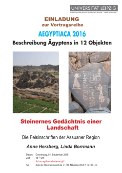 AEGYPTIACA 2016